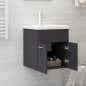 vidaXL Mueble con lavabo madera de ingeniería gris vidaXL Mueble con lavabo madera de ingeniería gris