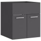 vidaXL Mueble con lavabo madera de ingeniería gris vidaXL Mueble con lavabo madera de ingeniería gris