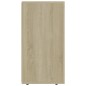 vidaXL Aparador madera contrachapada blanco y roble Sonoma 120x36x69cm vidaXL Aparador madera contrachapada blanco y roble Sonoma 120x36x69cm