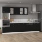 vidaXL Armario bajo cajón cocina madera ingeniería negro 40x46x81,5cm