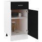 vidaXL Armario bajo cajón cocina madera ingeniería negro 40x46x81,5cm