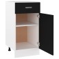 vidaXL Armario bajo cajón cocina madera ingeniería negro 40x46x81,5cm