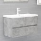 vidaXL Set muebles de baño 2 piezas madera contrachapada gris hormigón vidaXL Set muebles de baño 2 piezas madera contrachapada gris hormigón