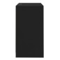 vidaXL Aparador de madera contrachapada negro 70x41x75 cm vidaXL Aparador de madera contrachapada negro 70x41x75 cm