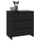 vidaXL Aparador de madera contrachapada negro 70x41x75 cm vidaXL Aparador de madera contrachapada negro 70x41x75 cm