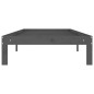vidaXL Estructura de cama madera maciza de pino gris 90x200 cm vidaXL Estructura de cama madera maciza de pino gris 90x200 cm