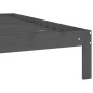 vidaXL Estructura de cama madera maciza de pino gris 90x200 cm vidaXL Estructura de cama madera maciza de pino gris 90x200 cm