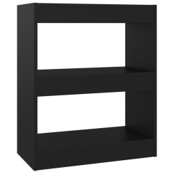 vidaXL Estantería/divisor de espacios negro 60x30x72 cm