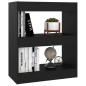 vidaXL Estantería/divisor de espacios negro 60x30x72 cm vidaXL Estantería/divisor de espacios negro 60x30x72 cm