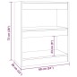 vidaXL Estantería/divisor de espacios negro 60x30x72 cm vidaXL Estantería/divisor de espacios negro 60x30x72 cm