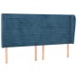 vidaXL Cabecero con orejas de terciopelo azul oscuro 163x23x118/128 cm vidaXL Cabecero con orejas de terciopelo azul oscuro 163x23x118/128 cm