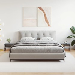 vidaXL Mesitas de noche 2 uds contrachapada gris Sonoma 40x30x30 cm