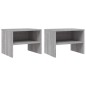 vidaXL Mesitas de noche 2 uds contrachapada gris Sonoma 40x30x30 cm vidaXL Mesitas de noche 2 uds contrachapada gris Sonoma 40x30x30 cm