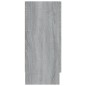 vidaXL Vitrina madera contrachapada gris Sonoma 120x30,5x70 cm