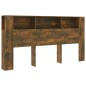 vidaXL Armario cabecero roble ahumado 200x18,5x104,5 cm vidaXL Armario cabecero roble ahumado 200x18,5x104,5 cm