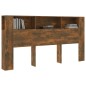vidaXL Armario cabecero roble ahumado 200x18,5x104,5 cm vidaXL Armario cabecero roble ahumado 200x18,5x104,5 cm