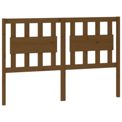 vidaXL Cabecero de cama madera maciza pino marrón miel 125,5x4x100 cm