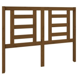 vidaXL Cabecero de cama madera maciza de pino marrón miel 126x4x100 cm