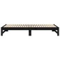 vidaXL Sofá cama extraíble madera maciza de pino negro 2x(100x200) cm vidaXL Sofá cama extraíble madera maciza de pino negro 2x(100x200) cm
