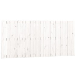 vidaXL Cabecero de cama de pared madera maciza pino blanco 185x3x90 cm