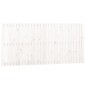 vidaXL Cabecero de cama de pared madera maciza pino blanco 185x3x90 cm