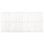 vidaXL Cabecero de cama de pared madera maciza pino blanco 185x3x90 cm