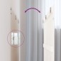 vidaXL Cabecero de cama de pared madera maciza pino blanco 185x3x90 cm
