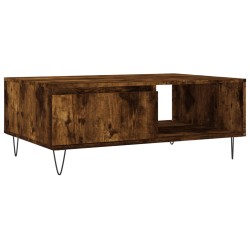 vidaXL Mesa de centro madera de ingeniería roble ahumado 90x60x35 cm