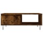 vidaXL Mesa de centro madera de ingeniería roble ahumado 90x60x35 cm vidaXL Mesa de centro madera de ingeniería roble ahumado 90x60x35 cm