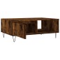 vidaXL Mesa de centro madera de ingeniería roble ahumado 90x60x35 cm vidaXL Mesa de centro madera de ingeniería roble ahumado 90x60x35 cm