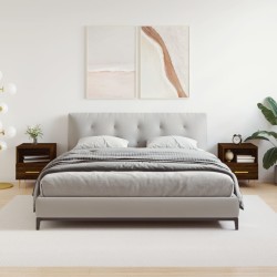 vidaXL Mesita noche 2 uds madera ingeniería marrón roble 40x35x47,5 cm