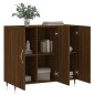 vidaXL Aparador de madera de ingeniería marrón roble 90x34x80 cm vidaXL Aparador de madera de ingeniería marrón roble 90x34x80 cm