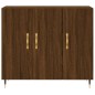 vidaXL Aparador de madera de ingeniería marrón roble 90x34x80 cm vidaXL Aparador de madera de ingeniería marrón roble 90x34x80 cm