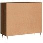 vidaXL Aparador de madera de ingeniería marrón roble 90x34x80 cm vidaXL Aparador de madera de ingeniería marrón roble 90x34x80 cm