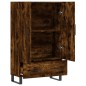 vidaXL Aparador alto madera de ingeniería roble ahumado 69,5x31x115 cm vidaXL Aparador alto madera de ingeniería roble ahumado 69,5x31x115 cm