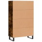 vidaXL Aparador alto madera de ingeniería roble ahumado 69,5x31x115 cm vidaXL Aparador alto madera de ingeniería roble ahumado 69,5x31x115 cm