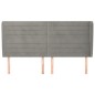 vidaXL Cabecero con orejas de terciopelo gris claro 183x23x118/128 cm vidaXL Cabecero con orejas de terciopelo gris claro 183x23x118/128 cm