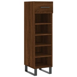 vidaXL Zapatero madera de ingeniería roble marrón 30x35x105 cm