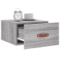 vidaXL Mesitas de noche de pared 2 uds color gris Sonoma 35x35x20 cm vidaXL Mesitas de noche de pared 2 uds color gris Sonoma 35x35x20 cm