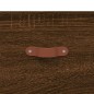 vidaXL Mesitas de noche de pared 2 uds color roble marrón 35x35x20 cm