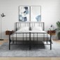 vidaXL Mesitas de noche de pared 2 uds color roble ahumado 35x35x20 cm