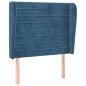 vidaXL Cabecero con orejas de terciopelo azul oscuro 103x23x118/128 cm vidaXL Cabecero con orejas de terciopelo azul oscuro 103x23x118/128 cm