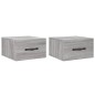 vidaXL Mesitas de noche de pared 2 uds color gris Sonoma 35x35x20 cm vidaXL Mesitas de noche de pared 2 uds color gris Sonoma 35x35x20 cm