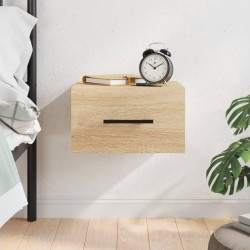 vidaXL Mesita de noche de pared color roble Sonoma 35x35x20 cm