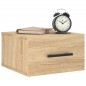vidaXL Mesita de noche de pared color roble Sonoma 35x35x20 cm vidaXL Mesita de noche de pared color roble Sonoma 35x35x20 cm