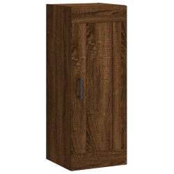vidaXL Armario de pared madera ingeniería marrón roble 34,5x34x90 cm