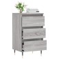 vidaXL Aparador madera de ingeniería gris Sonoma 40x35x70 cm