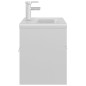 vidaXL Mueble con lavabo madera de ingeniería blanco brillante vidaXL Mueble con lavabo madera de ingeniería blanco brillante