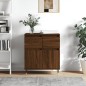 vidaXL Aparador madera contrachapada marrón roble 60x35x70 cm vidaXL Aparador madera contrachapada marrón roble 60x35x70 cm