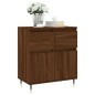 vidaXL Aparador madera contrachapada marrón roble 60x35x70 cm vidaXL Aparador madera contrachapada marrón roble 60x35x70 cm